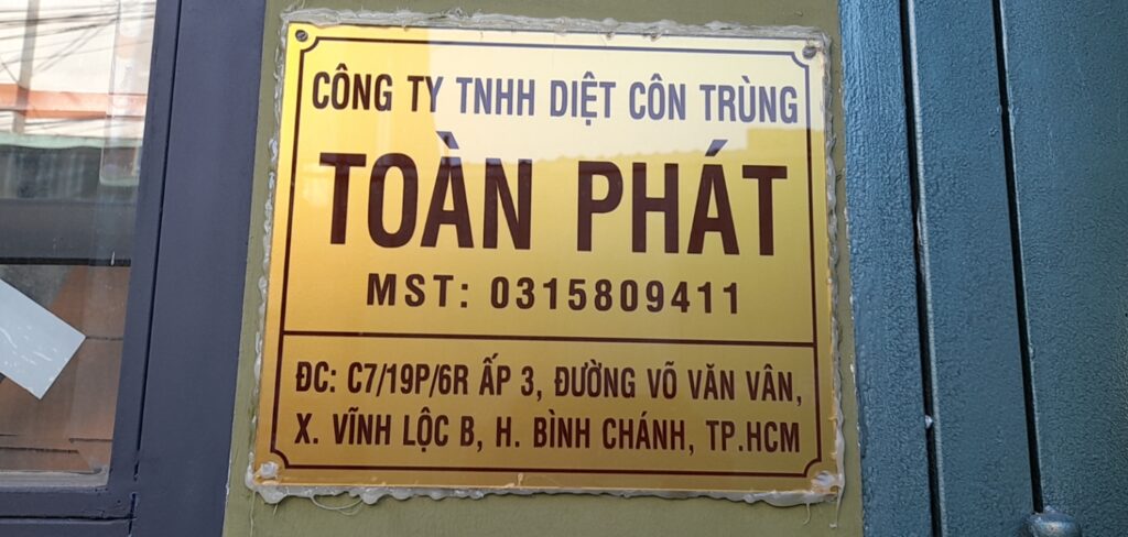Công ty TNHH diệt côn trùng Toàn Phát